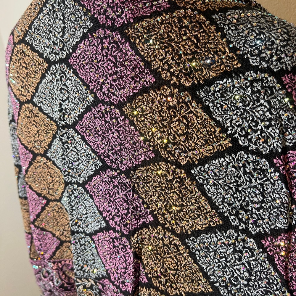 Multicolor Patterned Scarf - Picture 3 of 3